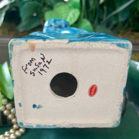 FOO Dog Statue 9 1/2", Turquoise Chinese Good Fortune Figure, Home Decor Vintage - Picture 10 of 14